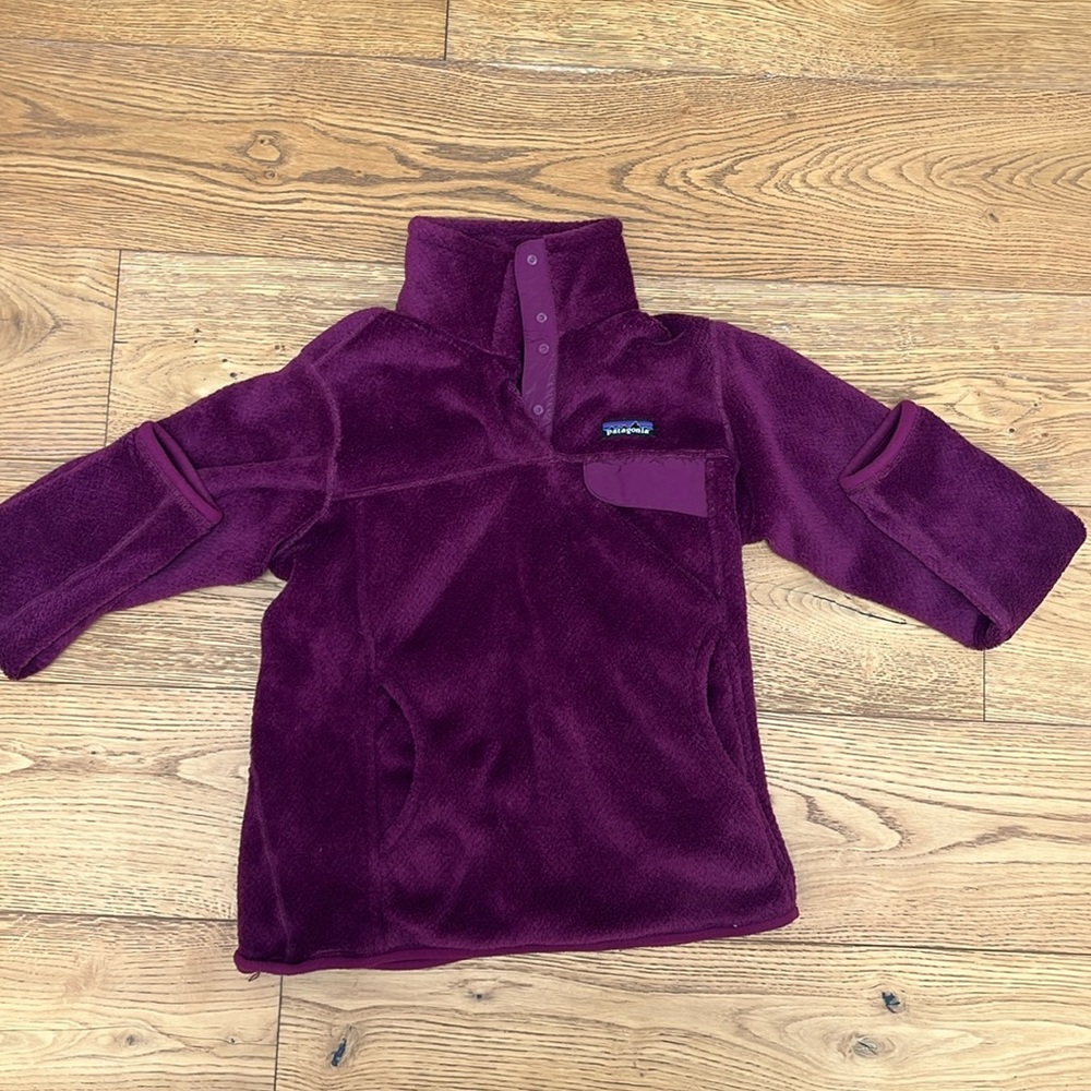 Patagonia re-tool snap pullover size small purple